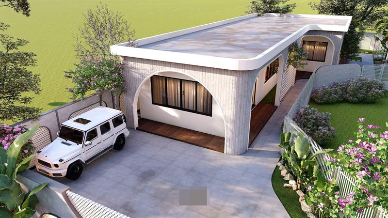 Thiết kế nhà Phan Thiết, Xây nhà trọn gói Phan Thiết, Thi công nhà trọn gói Phan Thiết, Thiết kế Thi công nội thất Phan Thiết Bình Thuận, Công ty Xây dựng Bình Thuận, Thiết kế nhà Bình Thuận, Xây nhà trọn gói Bình Thuận. Về với thiên nhiên bên nhà vườn 2 mặt tiền đẹp tựa chốn bồng lai