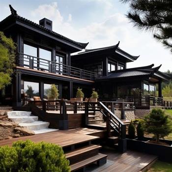 mẫu biệt thự kiểu Trung Quốc say đắm lòng người